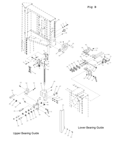 Fig-2 Diagram and Parts List for 708755B  Jet Table Saw