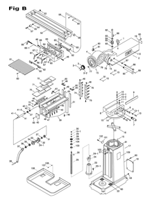 Fig-4 Diagram and Parts List for 698123  Jet Mill