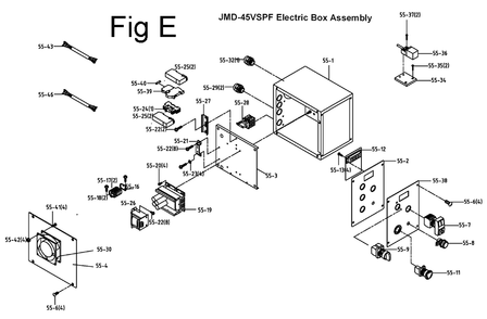Fig-5 Diagram and Parts List for 351156  Jet Mill