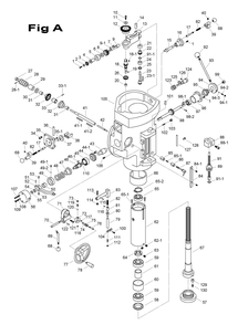 Fig-3 Diagram and Parts List for 698154  Jet Mill