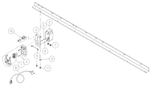 Switch Assembly Diagram and Parts List for JPS2-115  Jet Table Saw