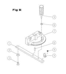 Fig-7 Diagram and Parts List for 714700  Jet Table Saw