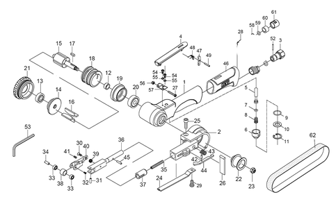 Fig-0 Diagram and Parts List for 505750  Jet Sander