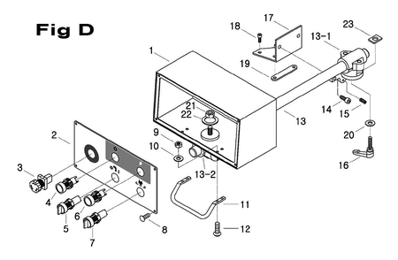 Fig-1 Diagram and Parts List for 698156  Jet Mill