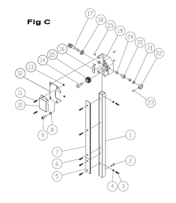 Fig-4 Diagram and Parts List for 714600  Jet Table Saw