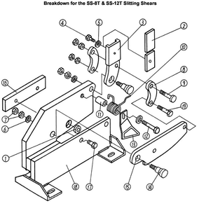 Page 1 Diagram and Parts List for 755112K-SS-12T  Jet Metal Work & Weld