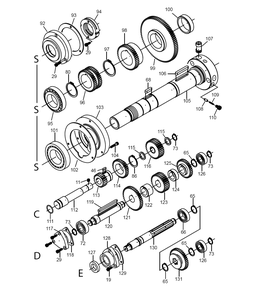 Fig-2 Diagram and Parts List for E-1340VS 892414 Jet Lathe