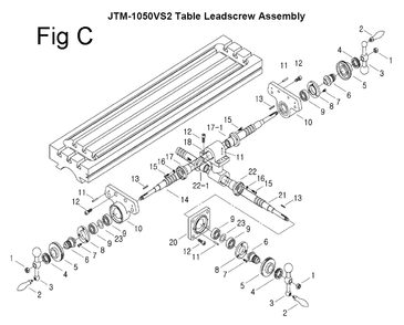 Fig-3 Diagram and Parts List for 691050  Jet Mill