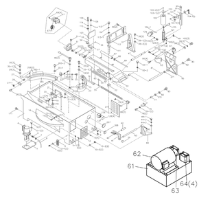 Fig-0 Diagram and Parts List for 424475  Jet Table Saw