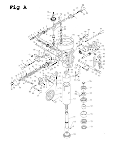 Fig-1 Diagram and Parts List for JTM-4VS 690068 Jet Mill