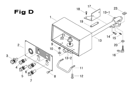 Fig-4 Diagram and Parts List for 698050  Jet Mill