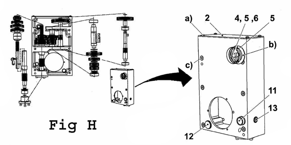 Fig-10 Diagram and Parts List for J-A3008M-PF2 354036 Jet Drill Press