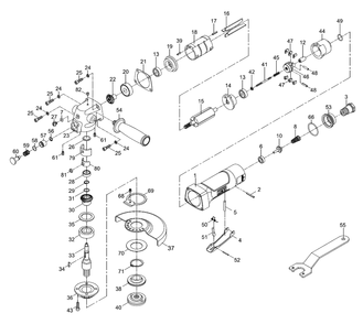 Fig-0 Diagram and Parts List for 505451  Jet Grinder