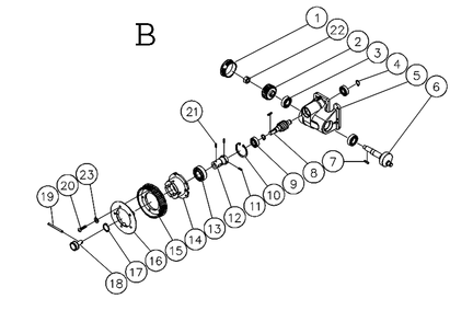 Fig-2 Diagram and Parts List for 659006K  Jet Sander Grinder