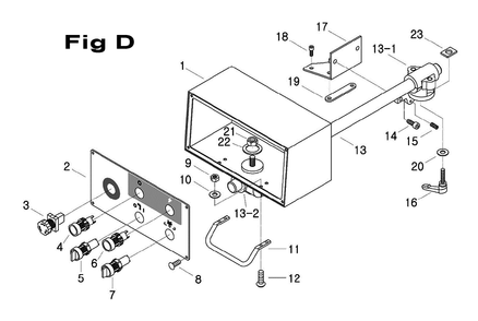 Fig-4 Diagram and Parts List for 698063  Jet Mill