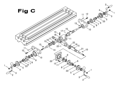 Fig-4 Diagram and Parts List for 698058  Jet Mill
