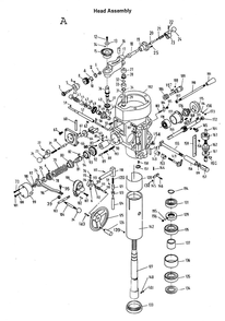 Fig-1 Diagram and Parts List for 690117  Jet Mill