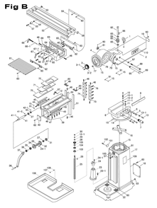Fig-3 Diagram and Parts List for 698115  Jet Mill