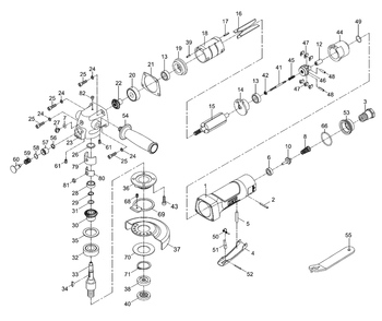 Fig-0 Diagram and Parts List for 505450  Jet Grinder