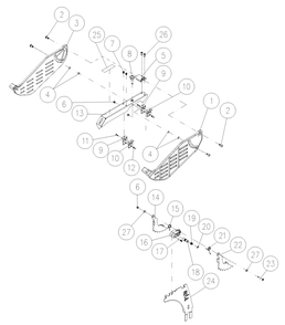 Blade Guard Assembly Diagram and Parts List for JPS2-115  Jet Table Saw