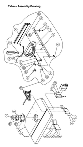 Table Diagram and Parts List for 1280102C PM2700 Jet Shaper