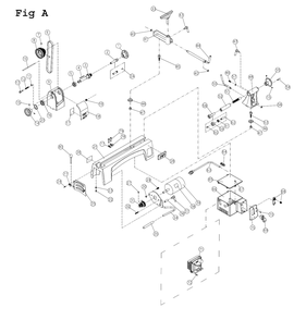Fig-1 Diagram and Parts List for JWL-1015 719100 Jet Lathe