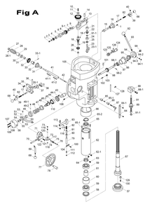 Fig-5 Diagram and Parts List for 698071  Jet Mill