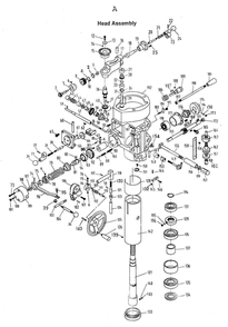 Fig-1 Diagram and Parts List for 690910  Jet Mill
