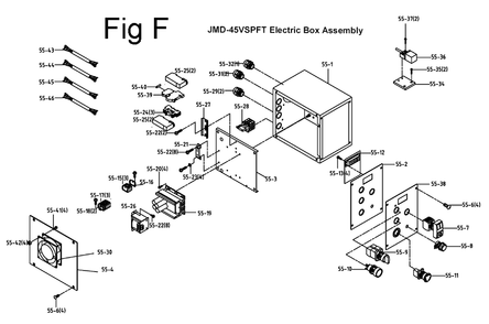 Fig-6 Diagram and Parts List for 351156  Jet Mill
