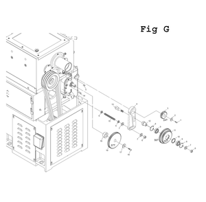 Fig-12 Diagram and Parts List for EGH-1740 892509 Jet Lathe