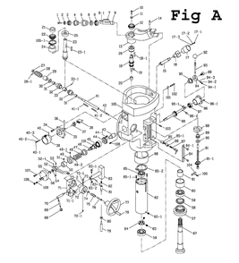 Fig-4 Diagram and Parts List for JTM-1055 650057 Jet Mill