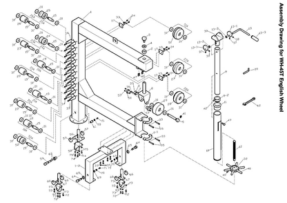 Page 1 Diagram and Parts List for 756151-WH-45T  Jet Metal Work & Weld
