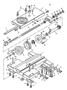 Fig-13 Diagram and Parts List for 321125  Jet Lathe