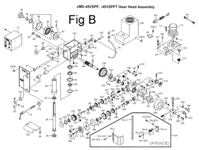 Fig-2 Diagram and Parts List for 351156  Jet Mill