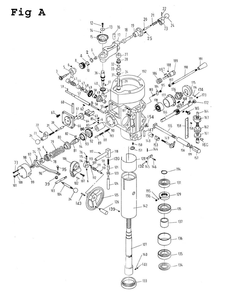 Part Location Diagram of 1050BB-8 Jet Worm Gear