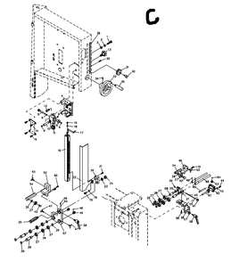 Fig-2 Diagram and Parts List for 710751B  Jet Table Saw