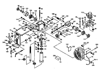 Part Location Diagram of JT9-6192 Jet BLOCK JMD-18VS/GHD-20