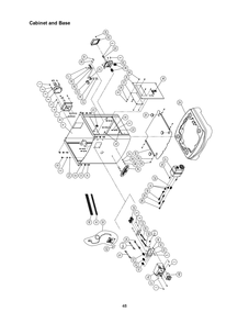 Cabinet And Base Diagram and Parts List for 1280101C PM2700 Jet Shaper