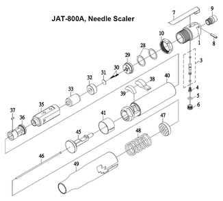 Fig-0 Diagram and Parts List for 505802  Jet Scaler