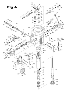 Fig-7 Diagram and Parts List for 698064  Jet Mill