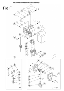 Fig-6 Diagram and Parts List for 140233K  Jet Hoist & Winch