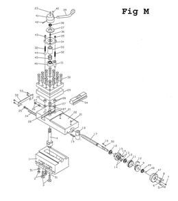 Fig-13 Diagram and Parts List for GH-26120ZH 321892 Jet Lathe