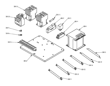 Fig-1 Diagram and Parts List for 413411  Jet Table Saw