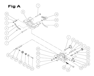Fig-1 Diagram and Parts List for 714750  Jet Table Saw