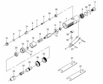 Part Location Diagram of 51224 Jet Collet Jsm-512/512e/6002