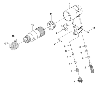 Fig-0 Diagram and Parts List for 505900  Jet Hammer