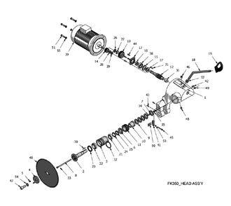 Part Location Diagram of FK350-229 Wilton Retainer Nut