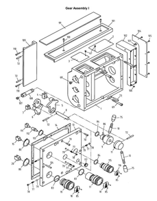 Gear Assembly I Diagram and Parts List for 321459 GH-1340W Jet Lathe