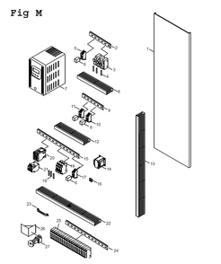 Fig-17 Diagram and Parts List for E-1340VS 892414 Jet Lathe