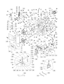 Page 1 Diagram and Parts List for JWB-10 M-714000 Jet Saw